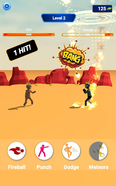 Rainbow Friends Kungfu Attack - Gameplay image of android game