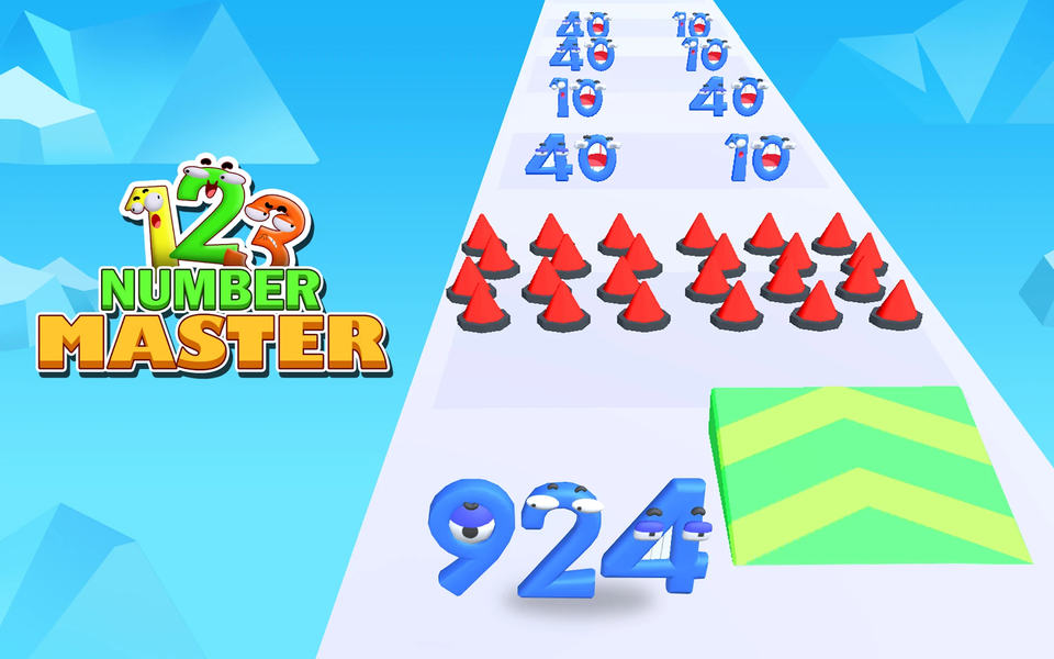 Number Master: Merge & Run - عکس بازی موبایلی اندروید