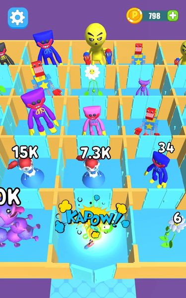 Room Maze: Monster Battle - عکس بازی موبایلی اندروید