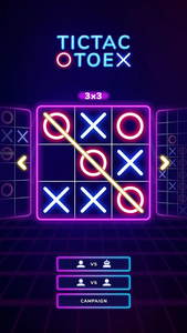 Tic Tac Toe 2 Player:Glow XOXO for Android - Download