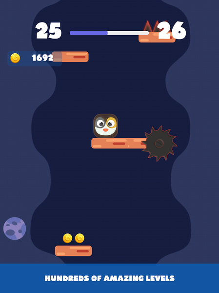 Falling Penguin - Gameplay image of android game