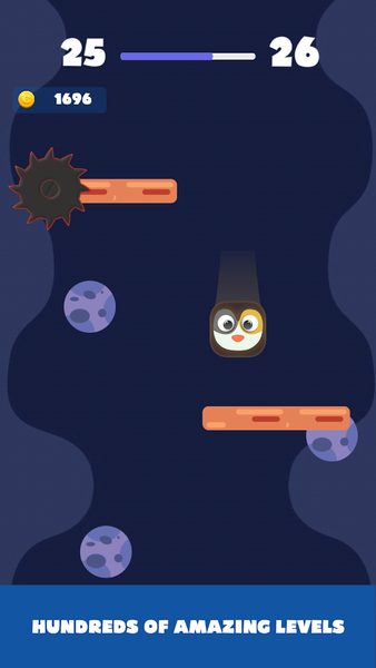 Falling Penguin - Gameplay image of android game