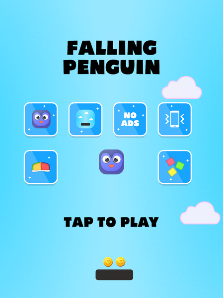 Falling Penguin - Gameplay image of android game