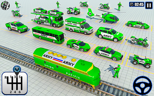 US Army Car Transporter Truck - Gameplay image of android game