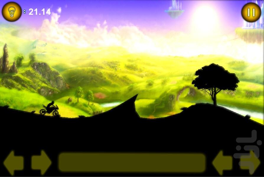 موتورسیکلت سیاه دمو - Gameplay image of android game