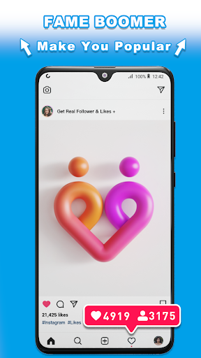 Get Real Followers & Likes + - عکس برنامه موبایلی اندروید