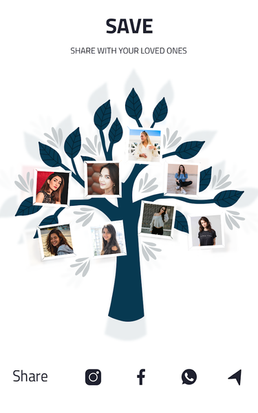 Family Photo Frame - Tree Grid - عکس برنامه موبایلی اندروید
