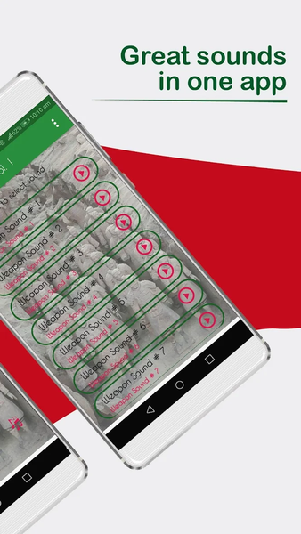 Real gun sounds. Funny sounds. - Image screenshot of android app