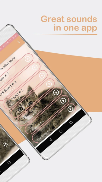 Cat sounds, tones and SMS. - عکس برنامه موبایلی اندروید