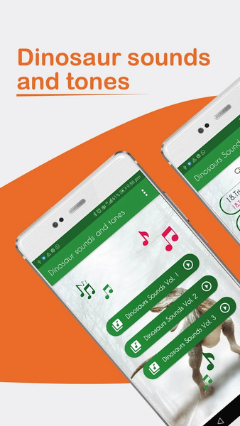 Dinosaur sounds, ringtones. - Image screenshot of android app