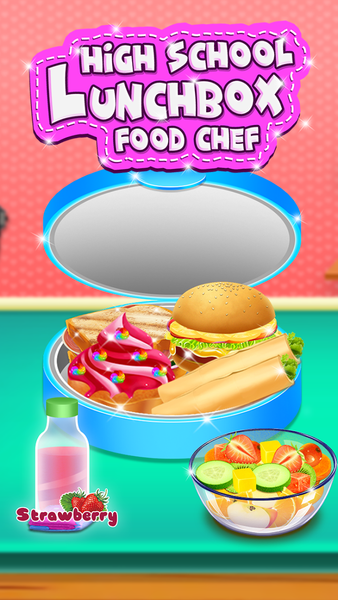 School lunchbox food recipe - Gameplay image of android game