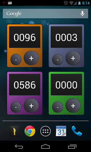 Counter Widget - عکس برنامه موبایلی اندروید