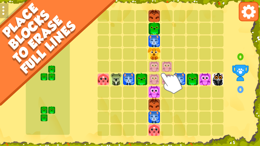 1010 Animals - Block Puzzle - Gameplay image of android game