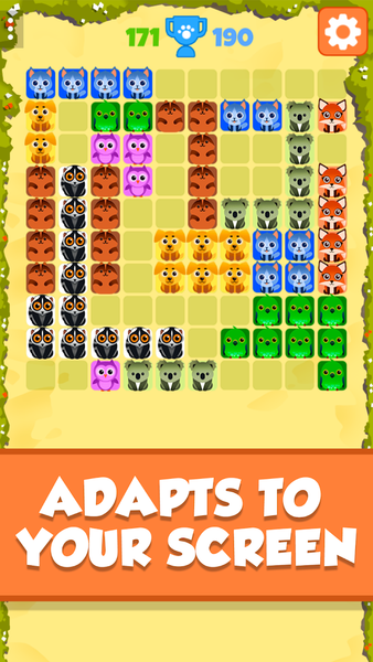 1010 Animals - Block Puzzle - Gameplay image of android game