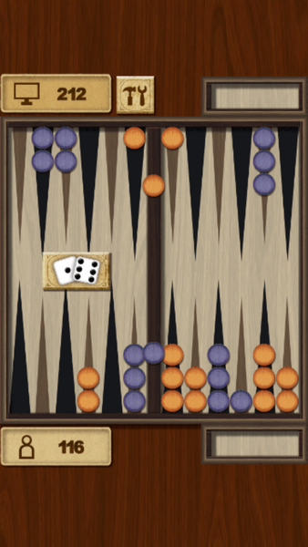 Backgammon Classic - Gameplay image of android game
