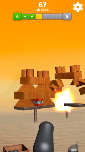 Cannon Balls 3D - Blast Strike - Gameplay image of android game