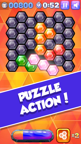 Hex Blitz - Hexa Block Game - Gameplay image of android game
