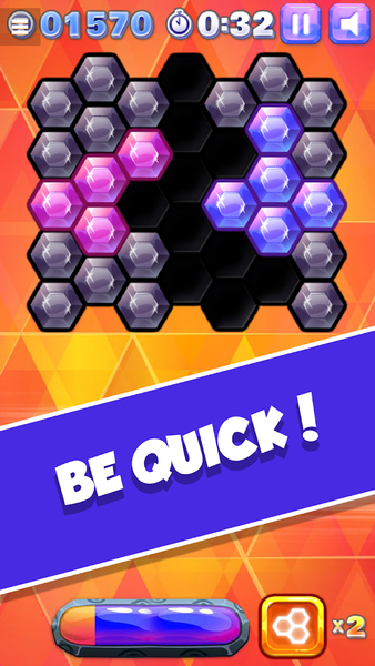 Hex Blitz - Hexa Block Game - Gameplay image of android game