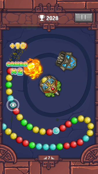 Totemia Cursed Marbles - Gameplay image of android game