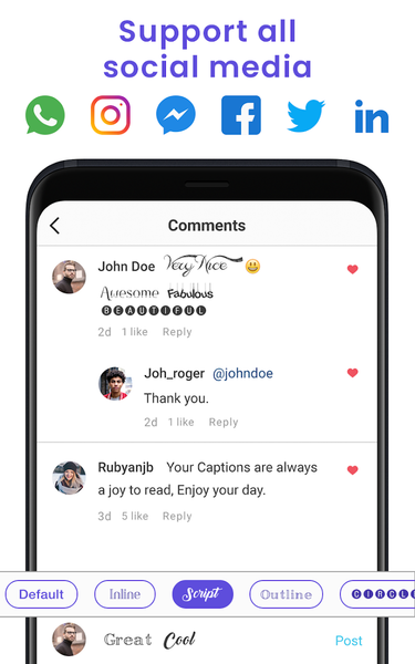 Fonts Keyboard - Stylish Fonts - Image screenshot of android app