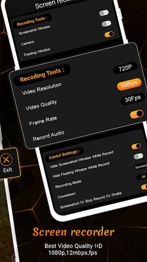 Fast Screen Recorder For Game with FaceCam - Image screenshot of android app