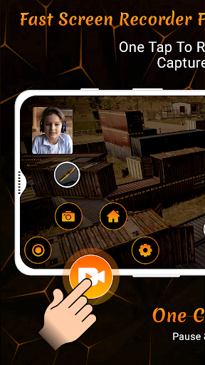 Fast Screen Recorder For Game with FaceCam - عکس برنامه موبایلی اندروید