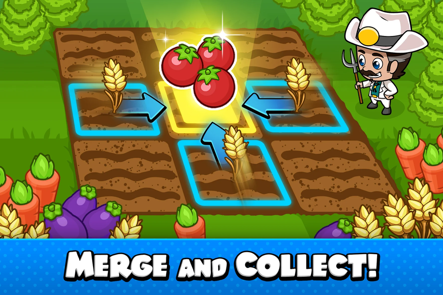Idle Farm Tycoon - Merge Crops - Gameplay image of android game