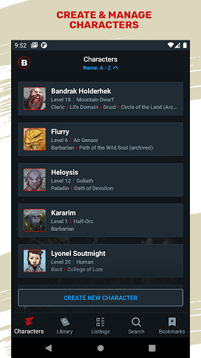 D&D Beyond - Image screenshot of android app
