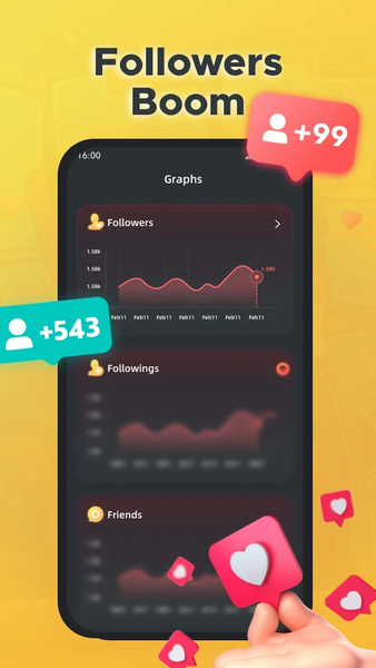 Followers & Like - FansLike - Image screenshot of android app