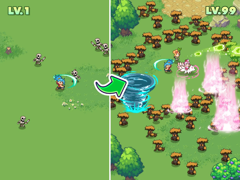 Guardian War: RPG Pixel Hero - عکس بازی موبایلی اندروید