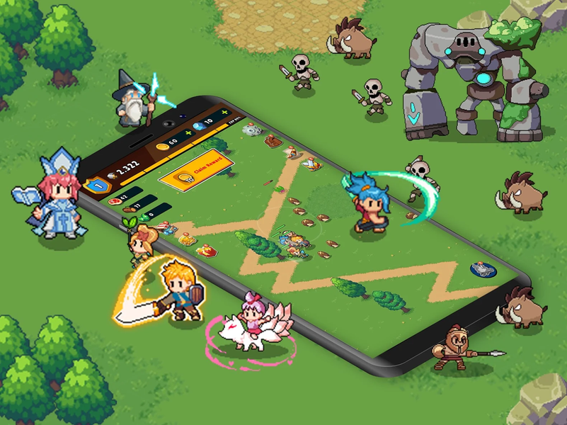 Guardian War: RPG Pixel Hero - عکس بازی موبایلی اندروید