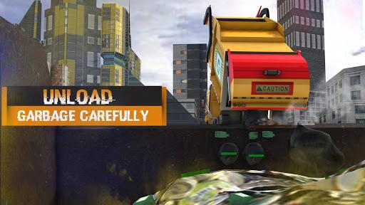 Garbage Truck Simulator Clean City Trash Truck - Gameplay image of android game
