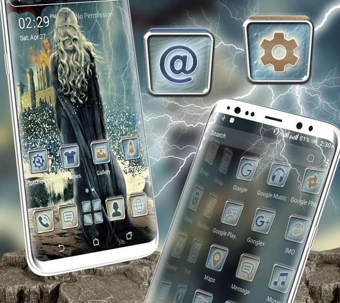 Fantasy Girl Launcher Theme - Image screenshot of android app