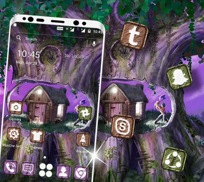 Fantsay Tree House  Theme - Image screenshot of android app