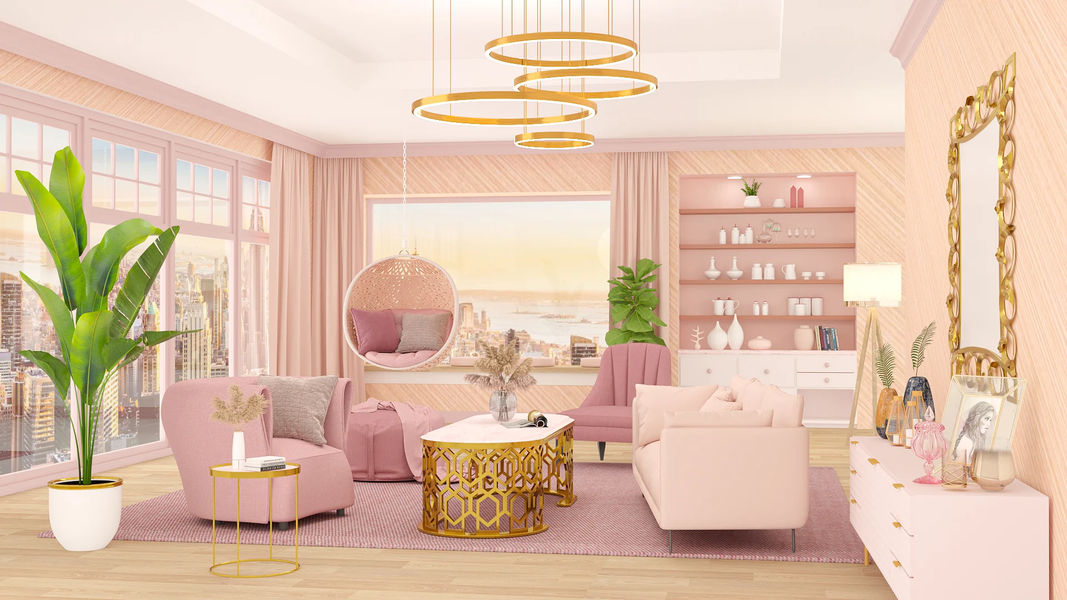 Pink Home Design : House Craft - عکس بازی موبایلی اندروید