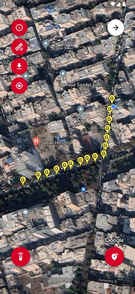 اپلیکیشن ثبت مسیر تاسیسات - عکس برنامه موبایلی اندروید