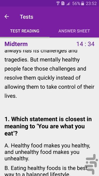 Reading Select - Image screenshot of android app
