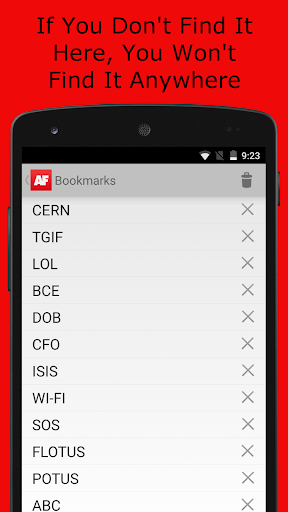 Acronym Finder - عکس برنامه موبایلی اندروید
