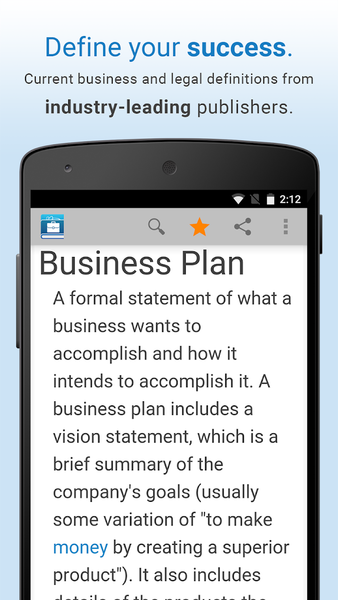 Business Dictionary by Farlex - عکس برنامه موبایلی اندروید