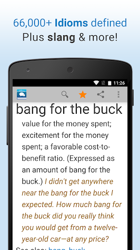 Idioms and Slang Dictionary - عکس برنامه موبایلی اندروید