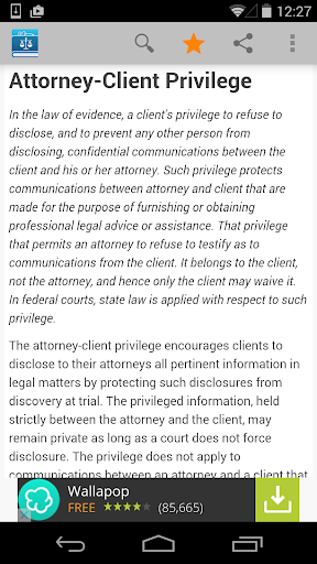 Legal Dictionary by Farlex - عکس برنامه موبایلی اندروید