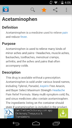 Medical Dictionary by Farlex - Image screenshot of android app