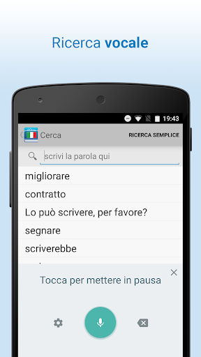 Dizionario italiano - Image screenshot of android app
