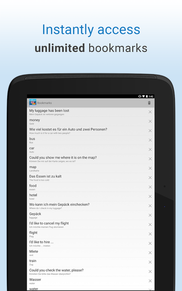 English-German Translation - عکس برنامه موبایلی اندروید