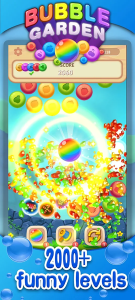 Bubble Garden : Blast - Gameplay image of android game