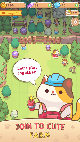 Farmer Cat: Idle Merger Tycoon - عکس بازی موبایلی اندروید