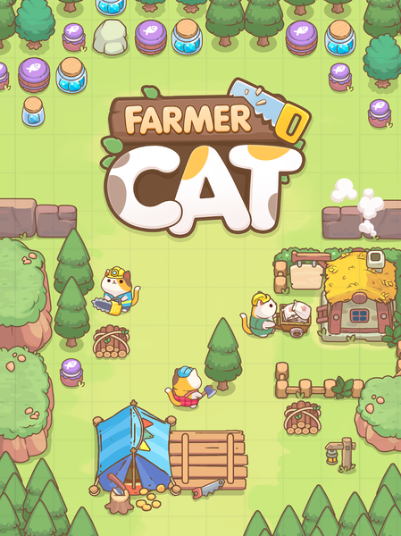 Farmer Cat: Idle Merger Tycoon - عکس بازی موبایلی اندروید
