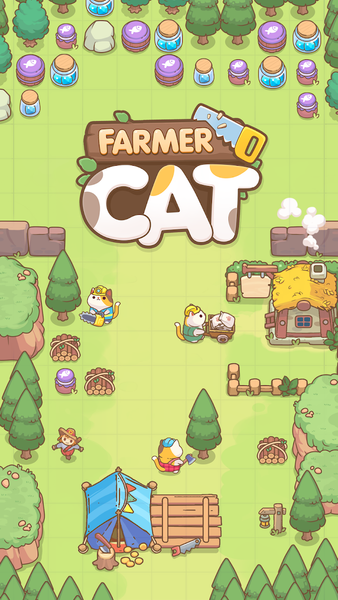 Farmer Cat: Idle Merger Tycoon - عکس بازی موبایلی اندروید