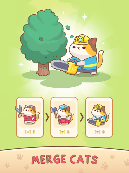 Farmer Cat: Idle Merger Tycoon - عکس بازی موبایلی اندروید