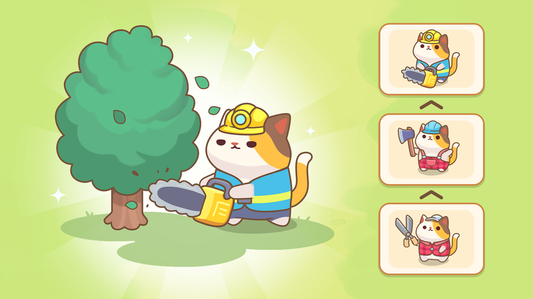 Farmer Cat: Idle Merger Tycoon - عکس بازی موبایلی اندروید